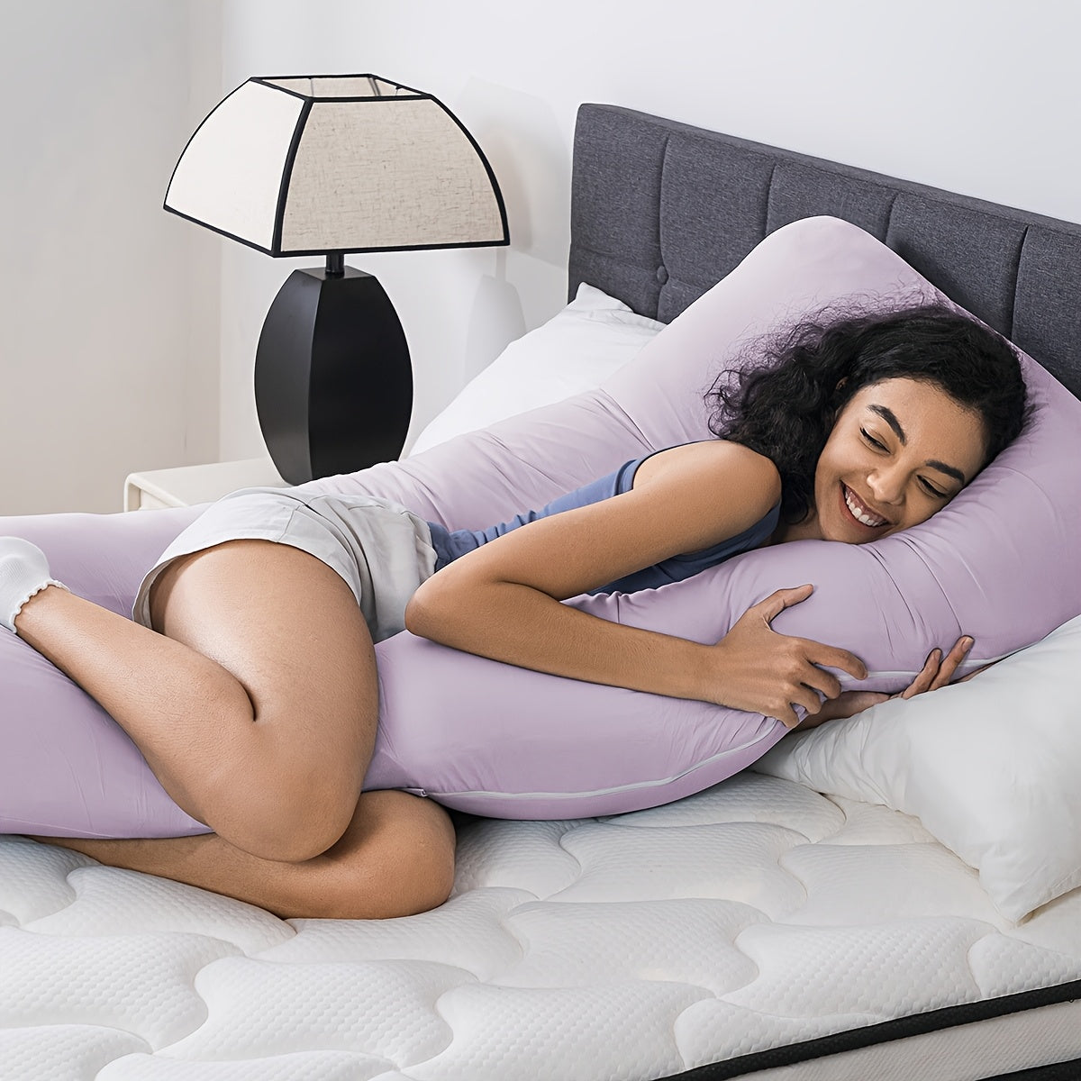 Classic U-Shaped Maternity Body Pillow - 55\