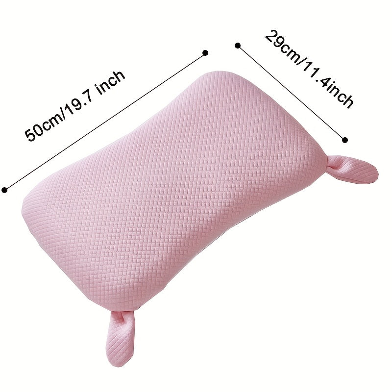 Classic Cartoon Small Pillow, Breathable, Soft Touch Fabric, Removable and Washable Polyester Fiber, with Three High-Density Inserts, Zipper Closure, Machine Washable, White Color, Multipurpose Use