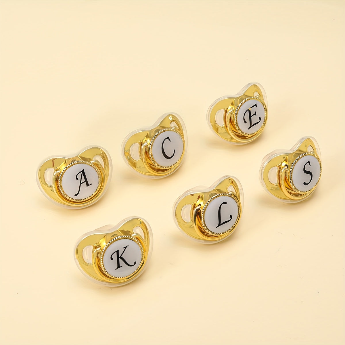 1 Silicone Nipple With Initials Printed On It - Integrated Design, Dust Cover, Easy To Clean, Suitable For Both Boys And Girls, Ideal For Baby Party Gifts With Multiple Options