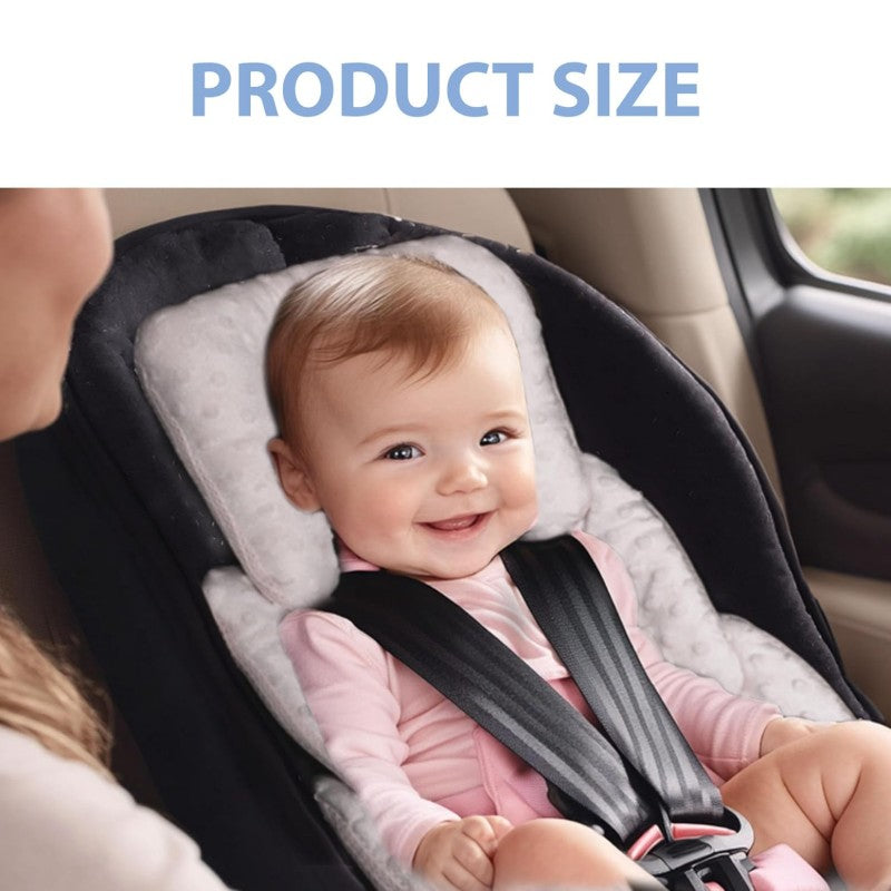 Infant Carseat Insert 2 in 1 Reversible Baby Car Seat Cushion for Newborn Toddler Head Body Support Car Seat Pad for Carseats Strollers Swings Bouncers