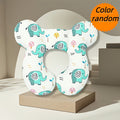 Soft U-Shaped Pillow Soft Polyester U-Shaped Infant Travel Pillow | Secure Fit for Strollers & High Seats, Cartoon Elephant Design, Youngsters Supportive Cushion, Stroller Accessory | Playful Design