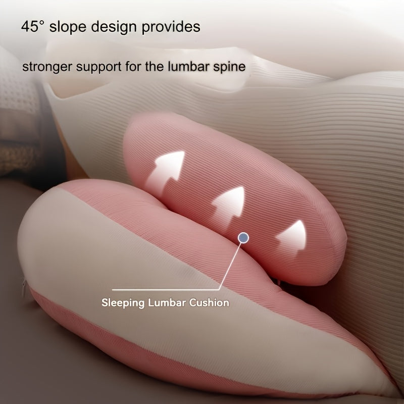 Adjustable U-Shaped Maternity Pillow - Medium Soft Polyester Fiber with Back, Lumbar & Belly Support - Multifunctional Pregnancy Sleeping Aid Cushion for Enhanced Comfort