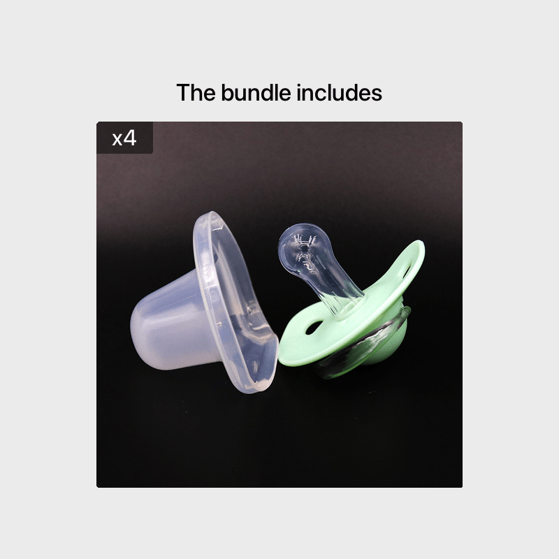 2 Options Matte Surface Baby Pacifier with Cover, Thumb & Cherry Round Shape Soother Pacifiers for Boy and Girl, Christmas Thanksgiving Day Gift