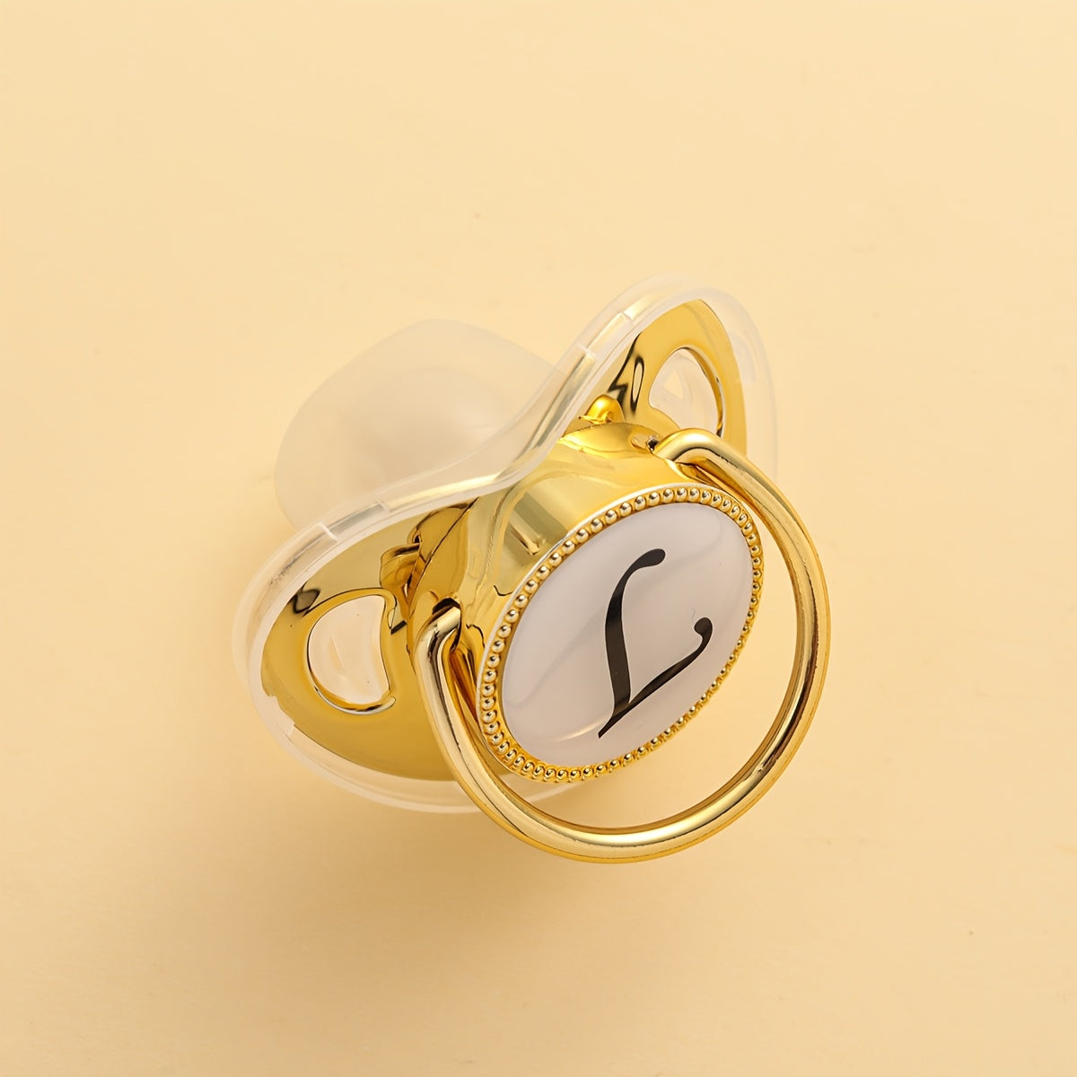 1 Silicone Nipple With Initials Printed On It - Integrated Design, Dust Cover, Easy To Clean, Suitable For Both Boys And Girls, Ideal For Baby Party Gifts With Multiple Options