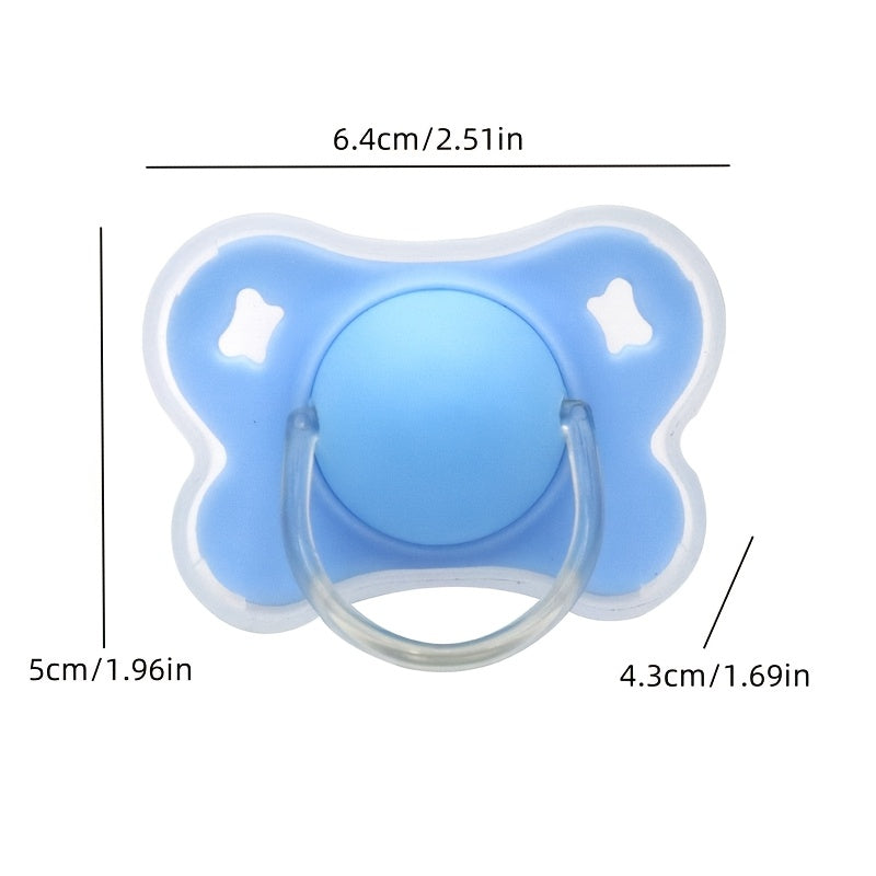 Butterfly Soothing Items 2pcs Butterfly-shaped Soothing Items with Lid | 1 Round Mouth Soothing Item, 1 Flat Mouth Soothing Item, Two Different Designs for Day and Night Use, Suitable for Boys and Girls, Best Choice for Festivals and Birthday Gifts