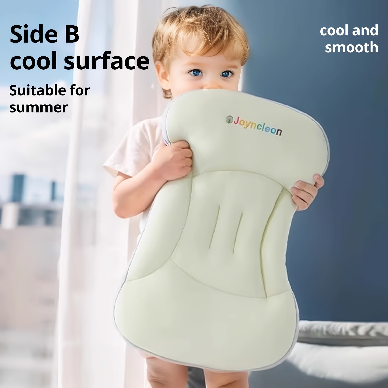 Hypoallergenic Baby Pillow Hypoallergenic Polyester and TPE Filling - Baby Pillow, 30x50cm, Green, Blue, Pink - Perfect for Christmas, Halloween, New Year & Easter Gifts