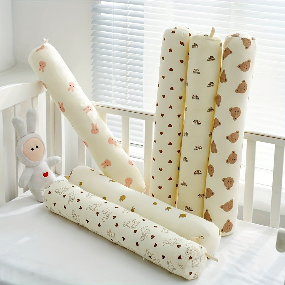 2pcs Cylindrical Pillow Side-Sleeping Bedside Comfort Cushion Long Throw Pillows Removable Washable Headboard Bolster