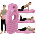 Pregnancy Blow Up Pillow Belly Mattress for Pregnant Women with Electric Pump Full Body Maternity Airbed with Hole for Stomach Sleeping Back Pain and SPD Relief Pink