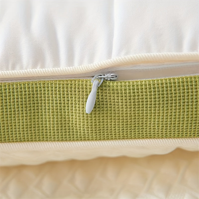 1pc Youngsters' Knitted Dinosaur Neck Pillow for Sleep, Soft & Comfortable, Breathable Polyester, White, Zipper Closure, Machine Washable, Multi-Purpose, Classic Style, Cartoon Theme