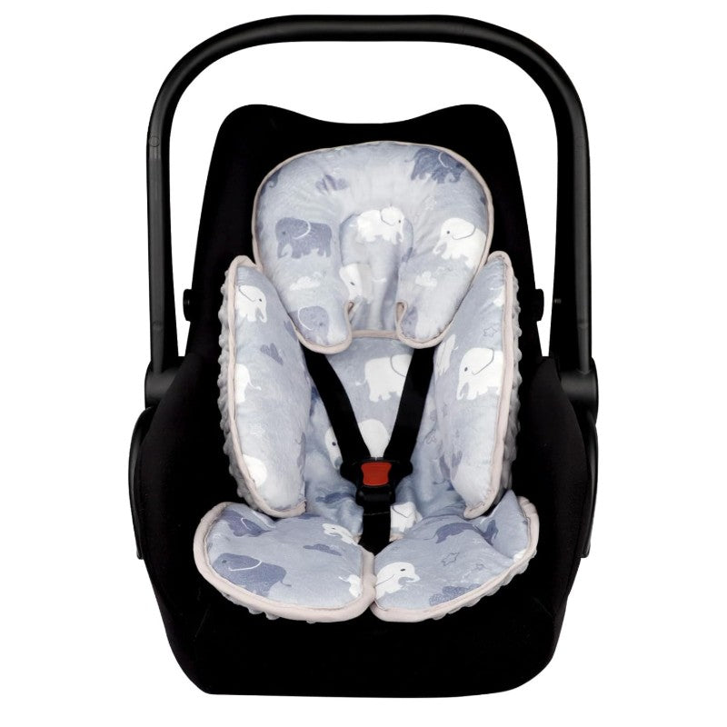 TANOFAR Infant Car Seat Head Support Soft Baby Carseat Head Body Support Elephant Baby Car Seat Insert Cushion for Newborn Boys